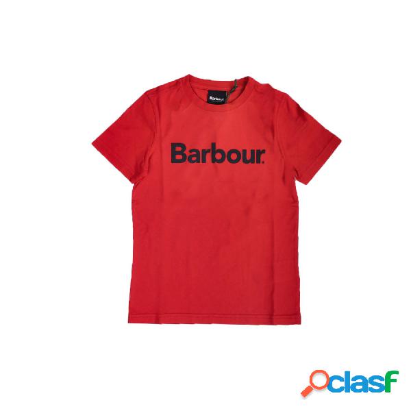 T-shirt Bambino BARBOUR Rosso Essential logo