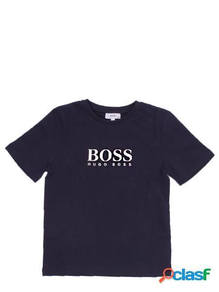 T-shirt Bambino BOSS Marine T-shirt logo