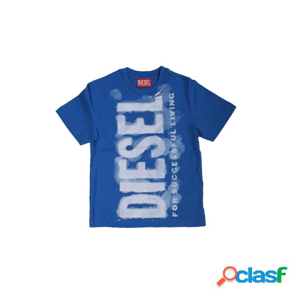T-shirt Bambino DIESEL Azzurro Logo