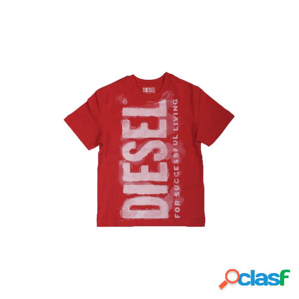 T-shirt Bambino DIESEL Rosso 35 Logo