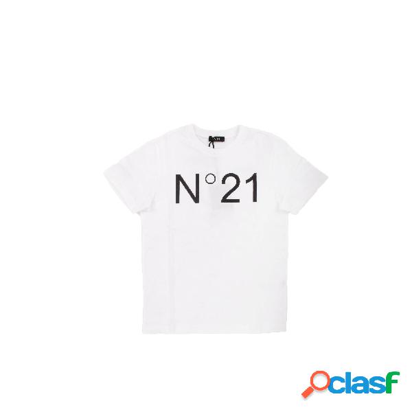 T-shirt Unisex Junior N21 Bianco Logo