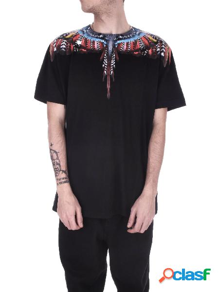 T-shirt Uomo MARCELO BURLON COUNTY OF MILAN Black red d