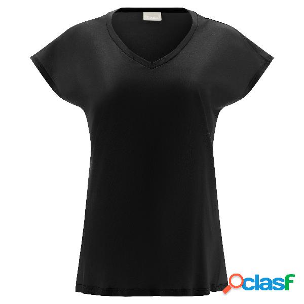 T-shirt con parte frontale in modal e posteriore in viscosa