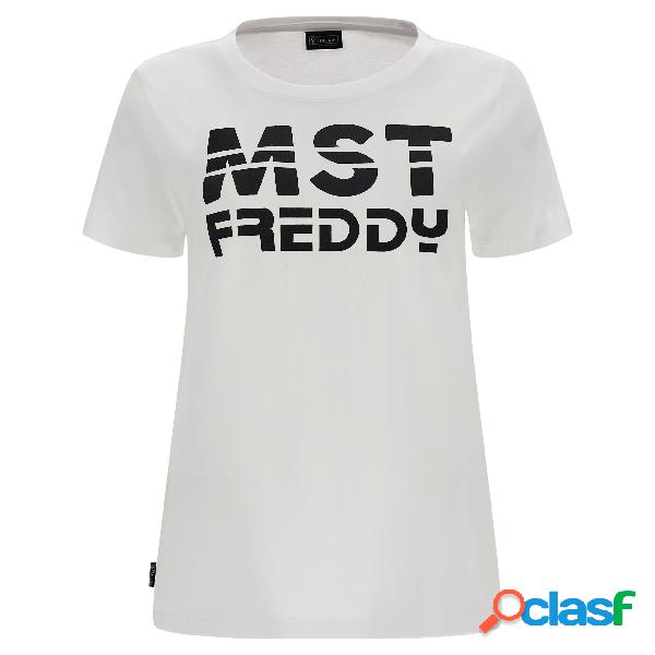 T-shirt in jersey con stampa MST FREDDY a contrasto colore