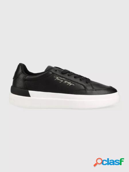 TOMMY HILFIGER Sneakers TH SIGNATURE LEATHER NERO