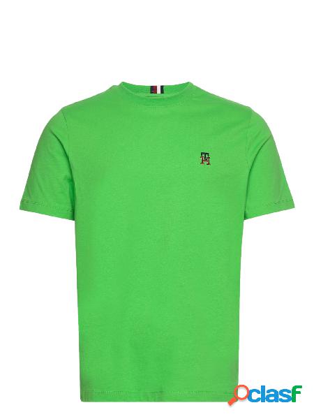 TOMMY HILFIGER T-shirt a manica corta con logo TH Verde