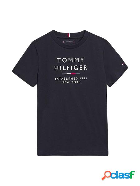 TOMMY HILFIGER T-shirt girocollo a manica corta Blu