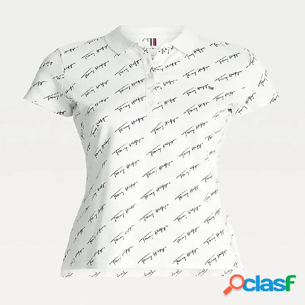 TOMMY HILFIGER polo slim fit con signature all'over