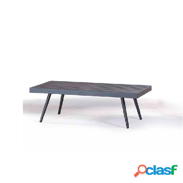 Tavolino basso da esterno in alluminio antracite cm