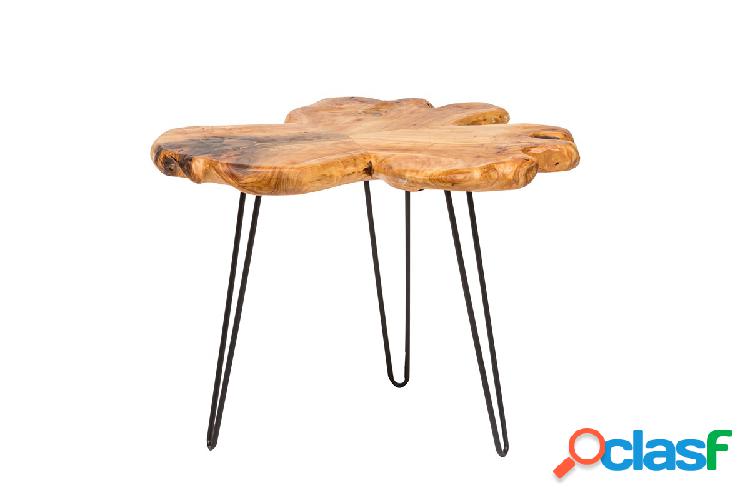Tavolino basso da salotto in legno di cedro con gambe in