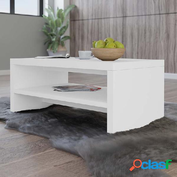 Tavolino da salotto moderno design 110x60cm bianco opaco
