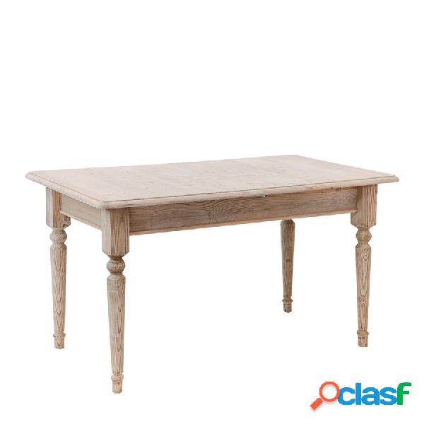 Tavolo allungabile in legno di abete colore naturale stile
