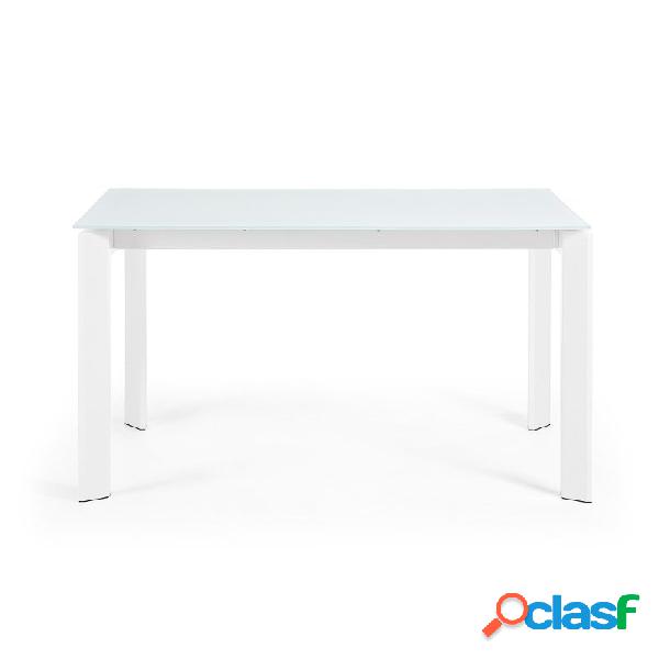 Tavolo allungabile rettangolare moderno 140/200cm bianco