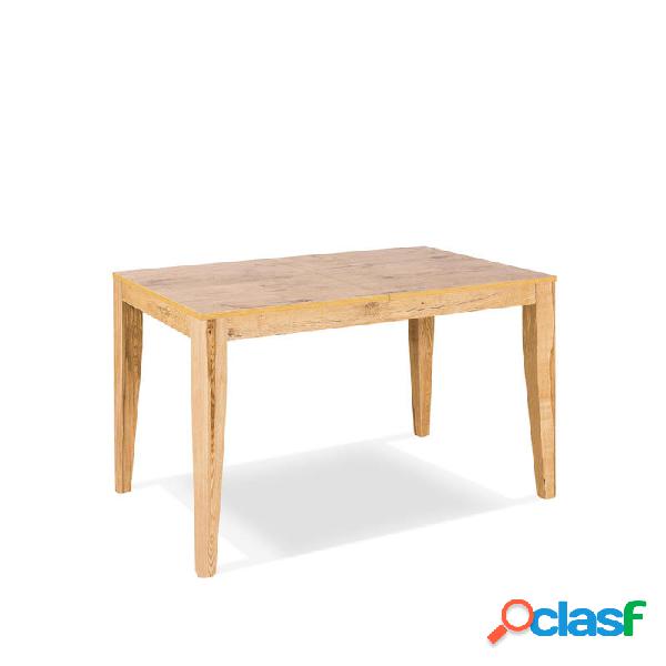 Tavolo da pranzo allungabile in legno color rovere design