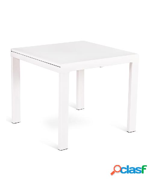 Tavolo design da salotto allungabile con base in metallo