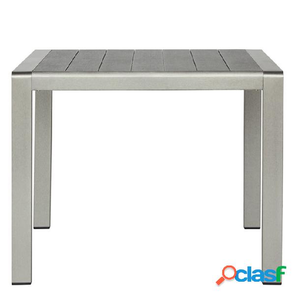 Tavolo quadrato contract da bar struttura in alluminio piano