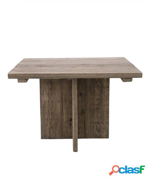 Tavolo quadrato in legno di recupero stile country cm