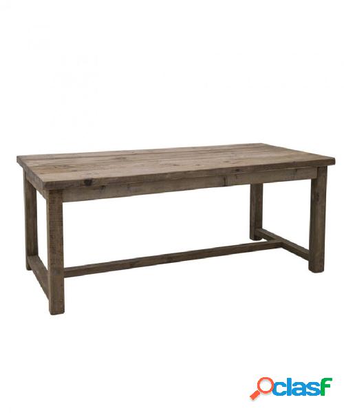 Tavolo rettangolare fisso in legno stile country cm