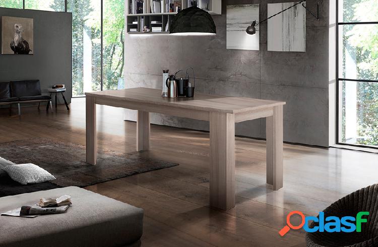 Tavolo soggiorno moderno allungabile in legno cm