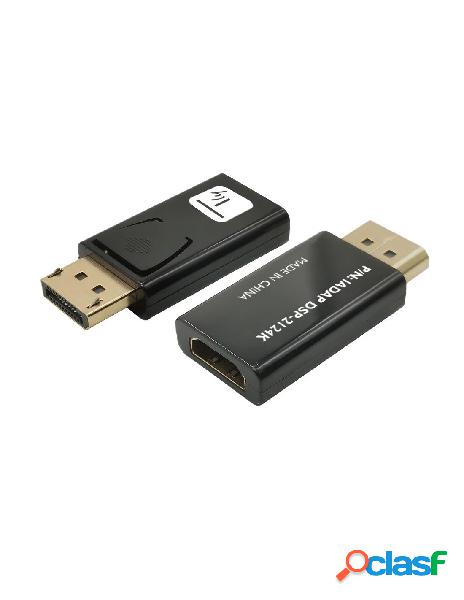 Techly - adattatore convertitore da displayport dp 1.2 a