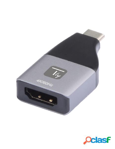 Techly - adattatore da usb-c&trade a hdmi 4k/60hz con hdr