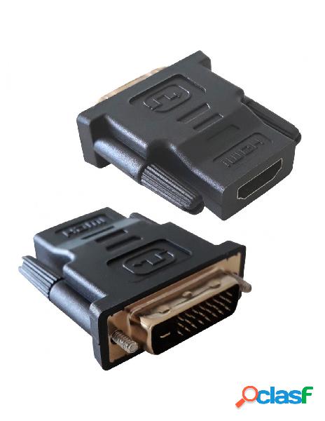 Techly - adattatore hdmi femmina a dvi-d dual link maschio