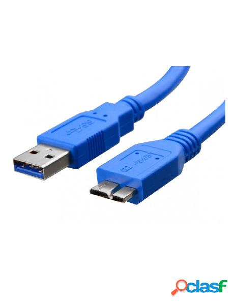 Techly - cavo usb 3.0 superspeed a/micro b 2m