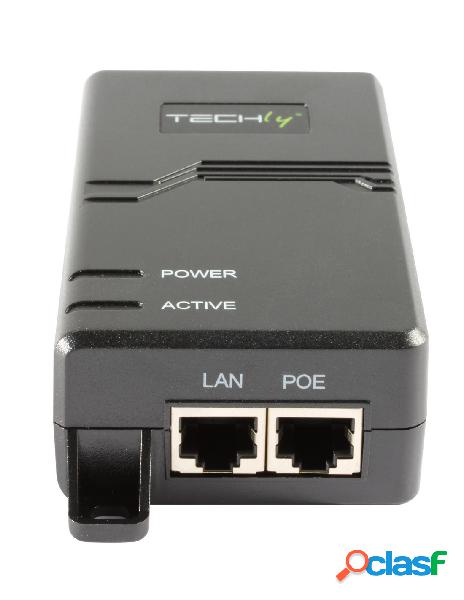 Techly - iniettore poe+ high power gigabit