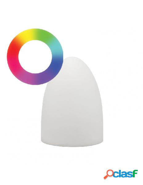 Techly - lampada led multicolore di forma ovale