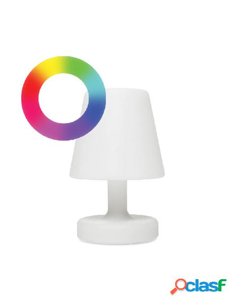 Techly - lampada led rgb da tavolo multicolor 16 colori