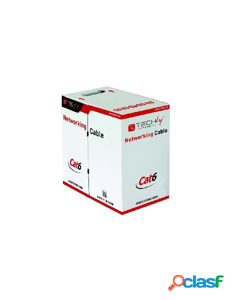 Techly professional - matassa u/utp cavo cat.6 rame 305m