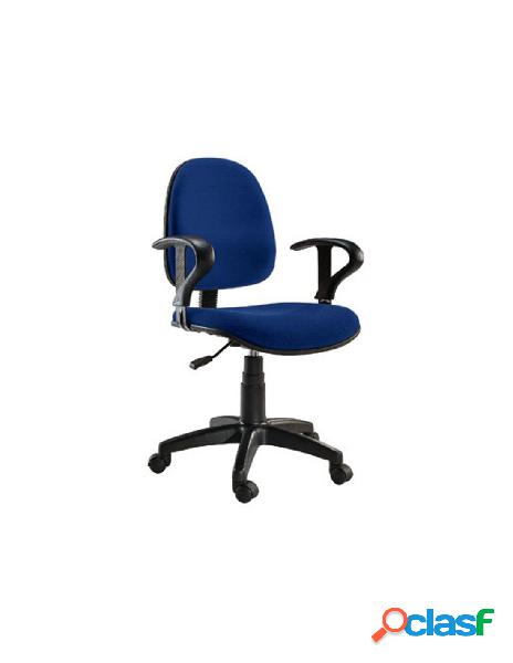 Techly - sedia per ufficio easy colore blu