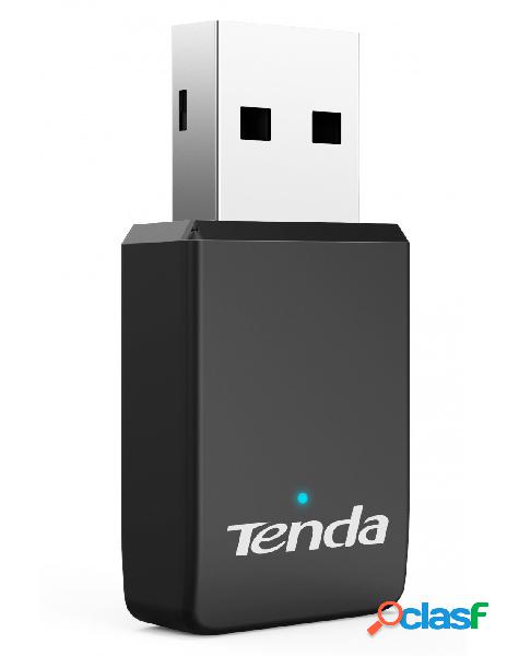 Tenda - adattatore wireless ac650 dual-band usb u9