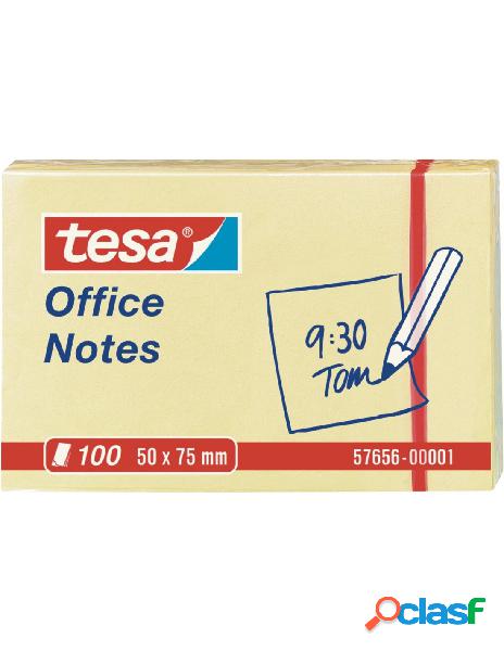 Tesa - tesa blocco note adesivo office notes 50x75 mm giallo