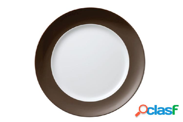 Thomas Piatto piano Sunny Day Brown porcellana bianco