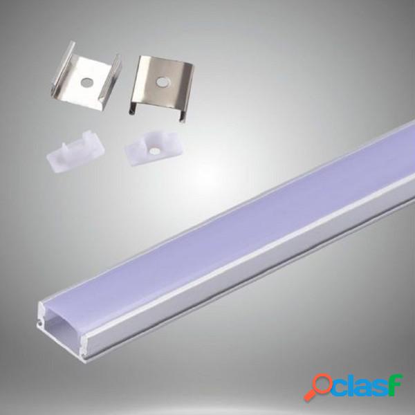 Trade Shop - 10 Profili In Alluminio 2 Mt Per Strisce Led