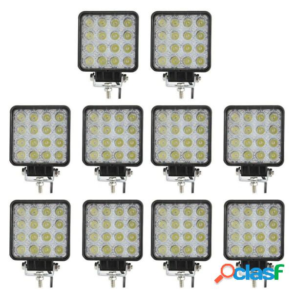 Trade Shop - 10x 48w Led Luce Faro 12v 24v Lampada Lavoro