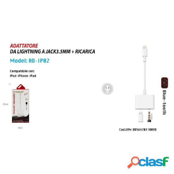 Trade Shop - Adattatore Lightning Jack 3.5mm Ricarica