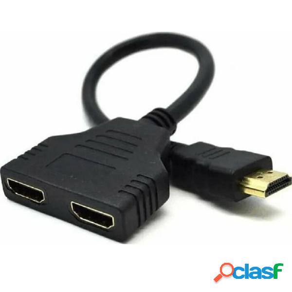 Trade Shop - Adattatore Splitter Hdmi Maschio A 2 Hdmi