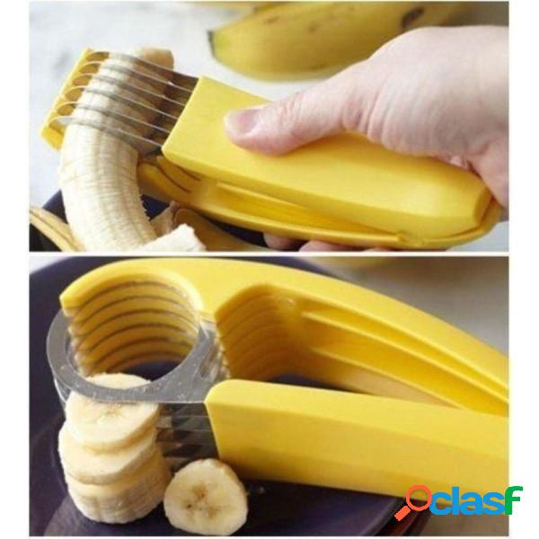 Trade Shop - Affetta Banana Slicer 6 Lame Taglia Frutta