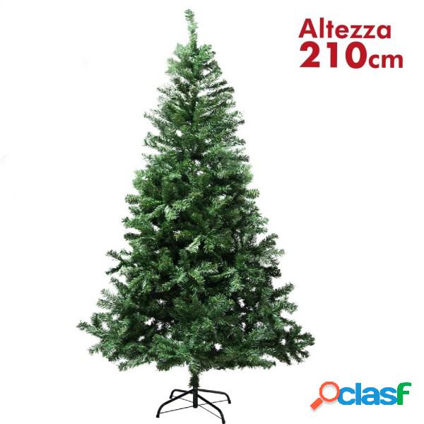 Trade Shop - Albero Di Natale 210cm Rami Pino Verde Super