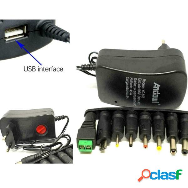 Trade Shop - Alimentatore Universale 3v 4.5v 5v 6v 7.5v 9v