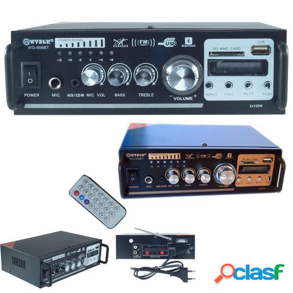 Trade Shop - Amplificatore Audio Stereo 2 Canali Bluetooth
