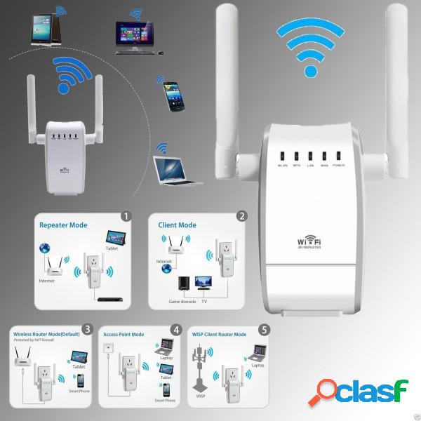 Trade Shop - Amplificatore Segnale Router 300mbps 2.4ghz Wps