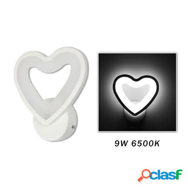 Trade Shop - Applique Led A Cuore 6w Lampada A Parete