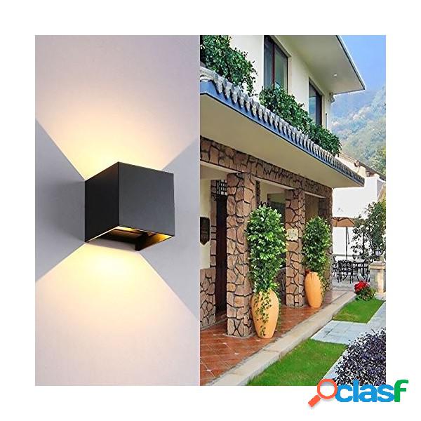 Trade Shop - Applique Led Cubo Nero Lampada Da Parete 5w