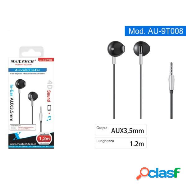 Trade Shop - Auricolari In-ear Cuffie Filo 1,2mt Connettore