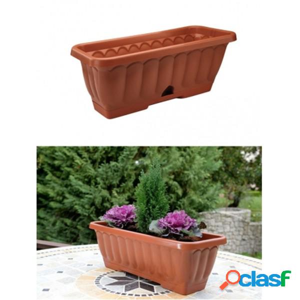 Trade Shop - Balconetta Fioriera Rettangolare 40x17x20 Cm