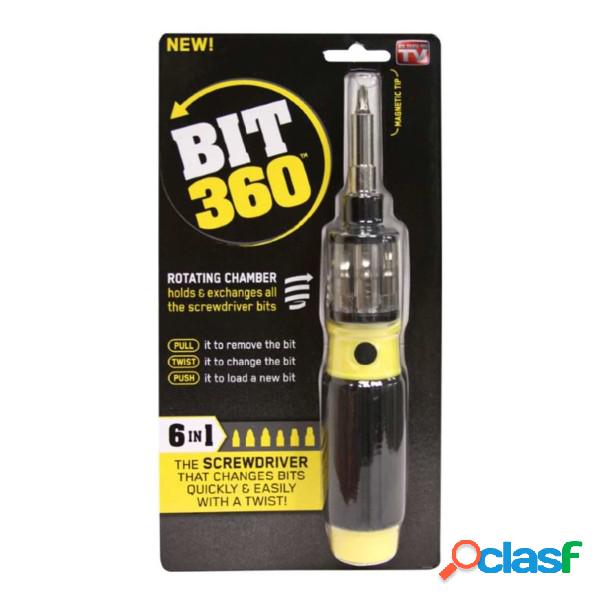 Trade Shop - Bit 360 Cacciavite 6 In 1 Twist Bit Punte