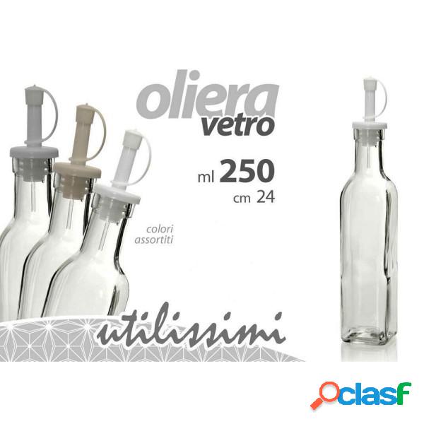 Trade Shop - Bottiglia Oliera Aceto In Vetro 250 Ml 24 Cm